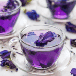 Brazilian Mounjaro Elixiri wellness drink in glass turning purple