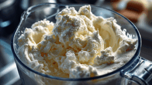 Cottage Cheese Ice Cream: Delicious TikTok Trend You Need To Try | Healthy And High-Protein 9 Blended cottage cheese ice cream base inside a blender